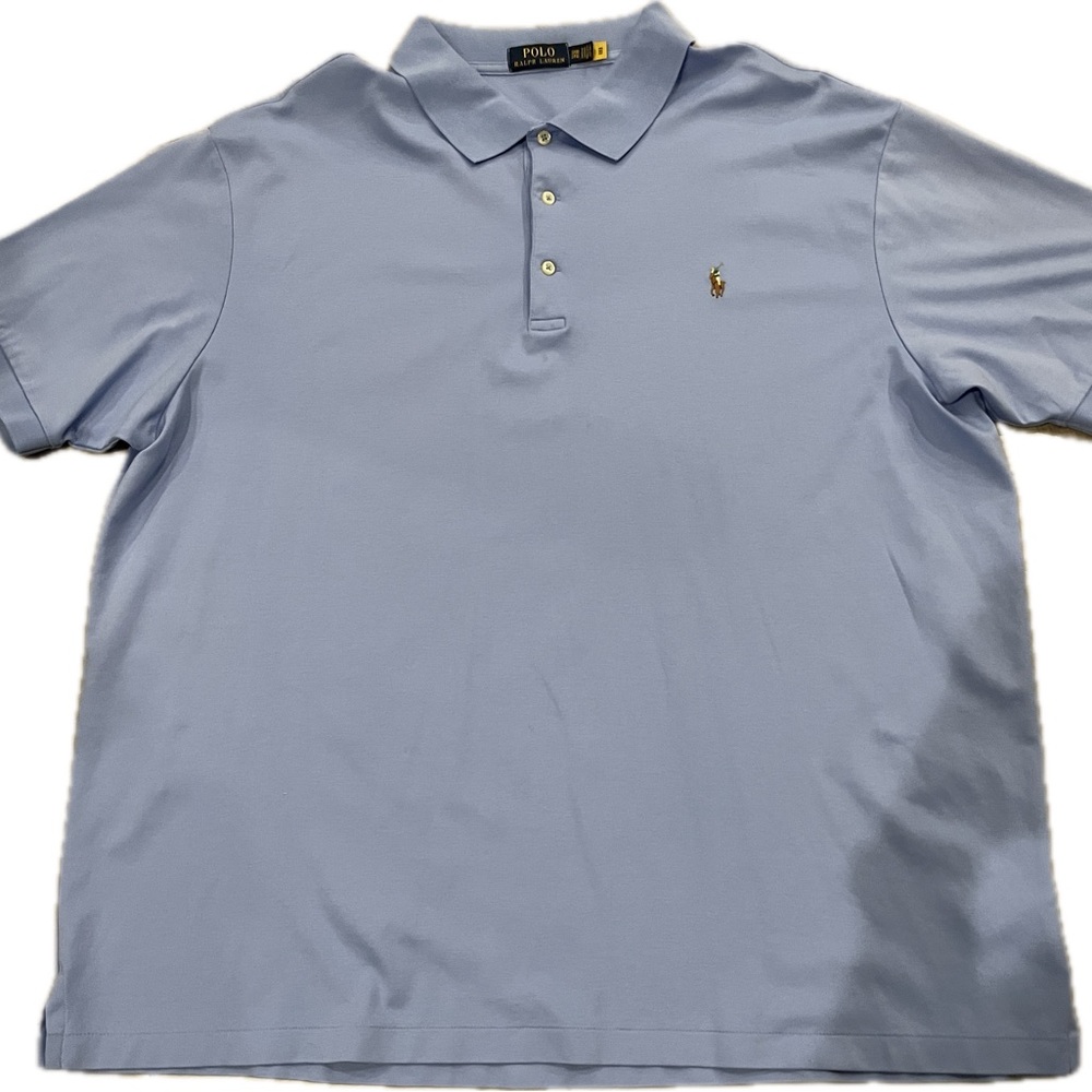 Polo Ralph Lauren Men’s 3XB Polo Shirt Blue Classic Fit Cotton Short Sleeve